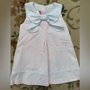 Shrimp & Grits Kids pink seersucker 3T